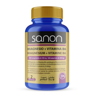 SANON Magnesio + Vitamina B6 360 comprimidos