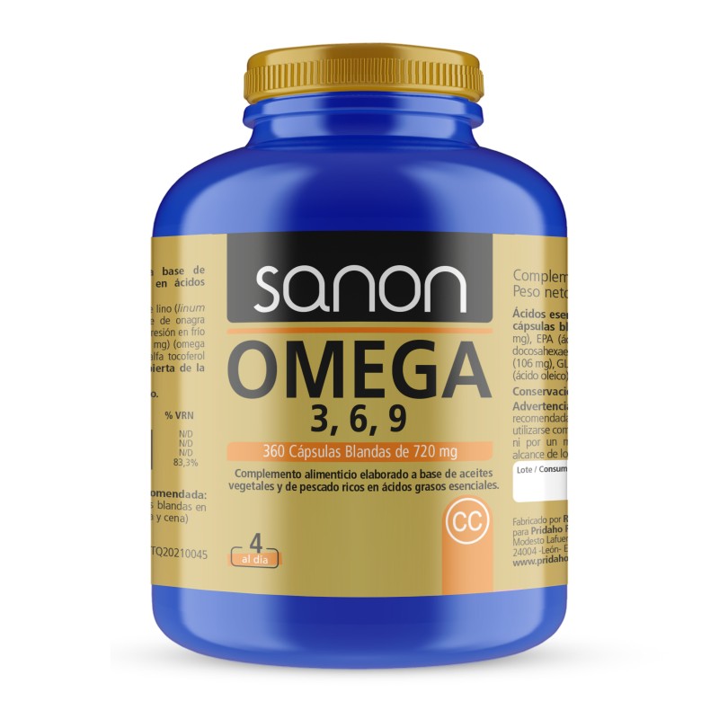 SANON Omega 3,6,9 360 cápsulas blandas