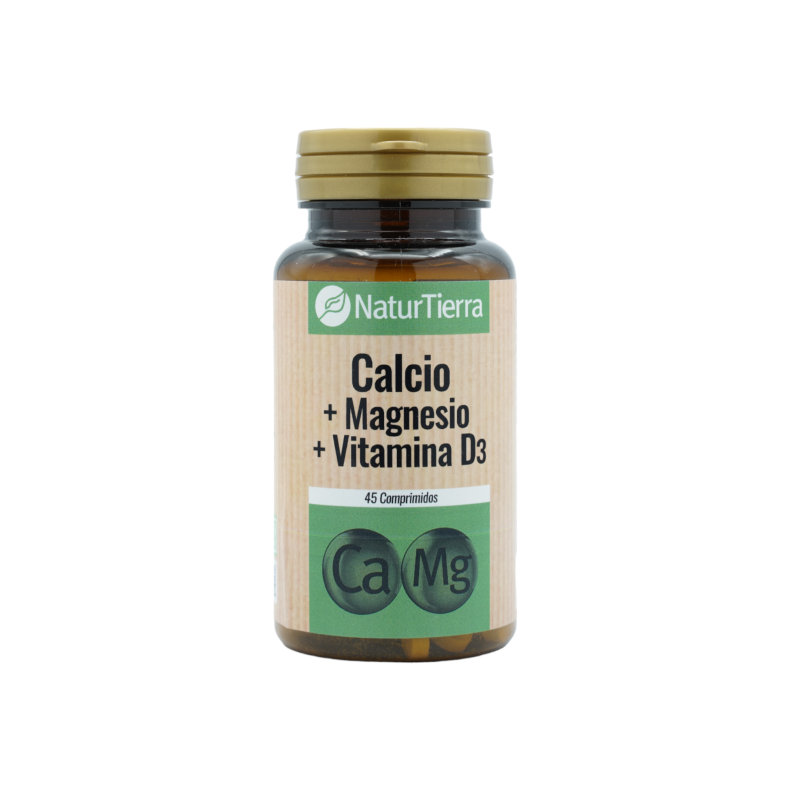 NATURTIERRA Calcio+Magnesio+Vitamina D3 45 comprimidos