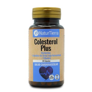 NATURTIERRA Colesterol plus berberina + levadura de arroz rojo fermentado + cilantro 30 cápsulas