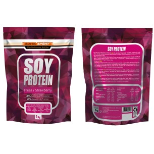 SOTYA Sport soy protein fresa 1000g Doypack