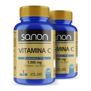 SANON Vitamina C 60 comprimidos pack 2