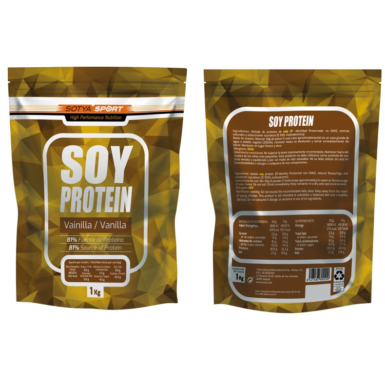 SOTYA Sport soy protein vainilla 1000g Doypack