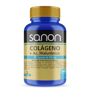 SANON Colágeno + Ácido Hialurónico 30 cápsulas