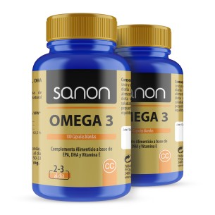 SANON Omega 3 100 cápsulas blandas pack 2