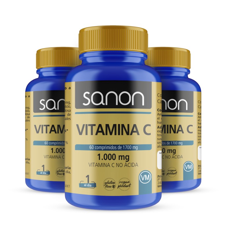 SANON Vitamina C 60 comprimidos pack 3