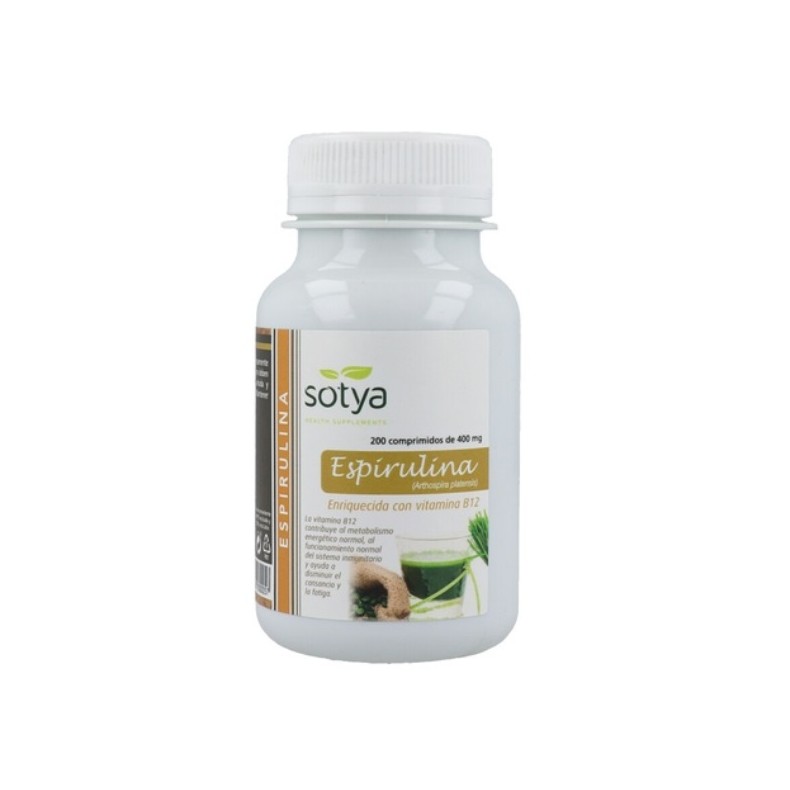 SOTYA Espirulina 200 comprimidos de 400 mg