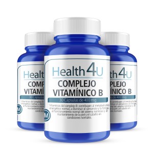 H4U Complejo Vitamínico B 30 cápsulas pack 3