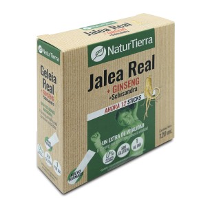 NATURTIERRA Jalea real con ginseng + schisandra 12 sticks