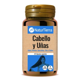 NATURTIERRA Piel, pelo, uñas 30 cápsulas vegetales