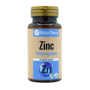 NATURTIERRA Zinc + silicio orgánico 45 cápsulas vegetales