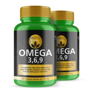 PHYTOFARMA Omega 3,6,9 360 cápsulas blandas pack 2