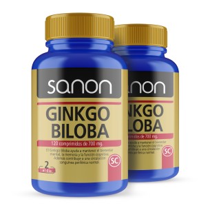 SANON Ginkgo Biloba 120 comprimidos pack 2