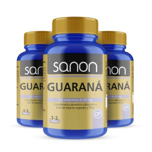 SANON Guaraná 120 comprimidos Pack 3