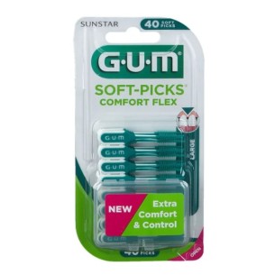 SUNSTAR GUM Soft picks comfort flex 661 large 40 unidades