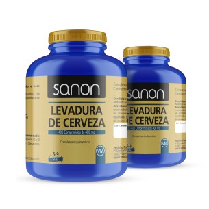 SANON Levadura de Cerveza 400 comprimidos Pack 2