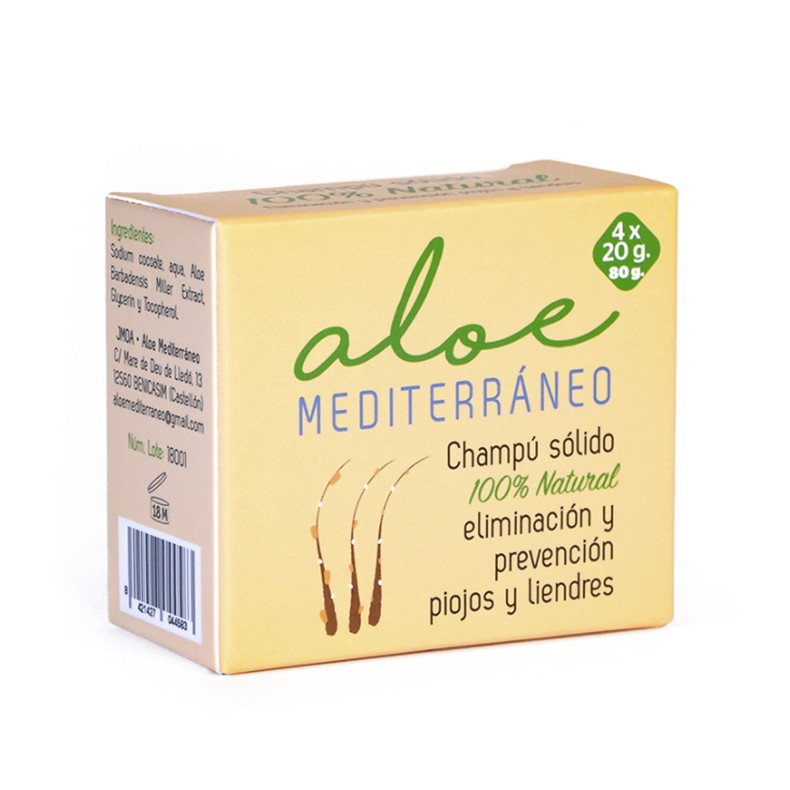 ALOE MEDITERRANEO Champú sólido Antipiojos