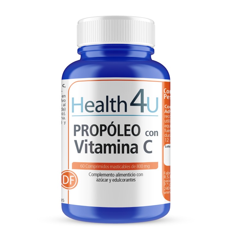 H4U Propóleo con vitamina C 60 comprimidos masticables