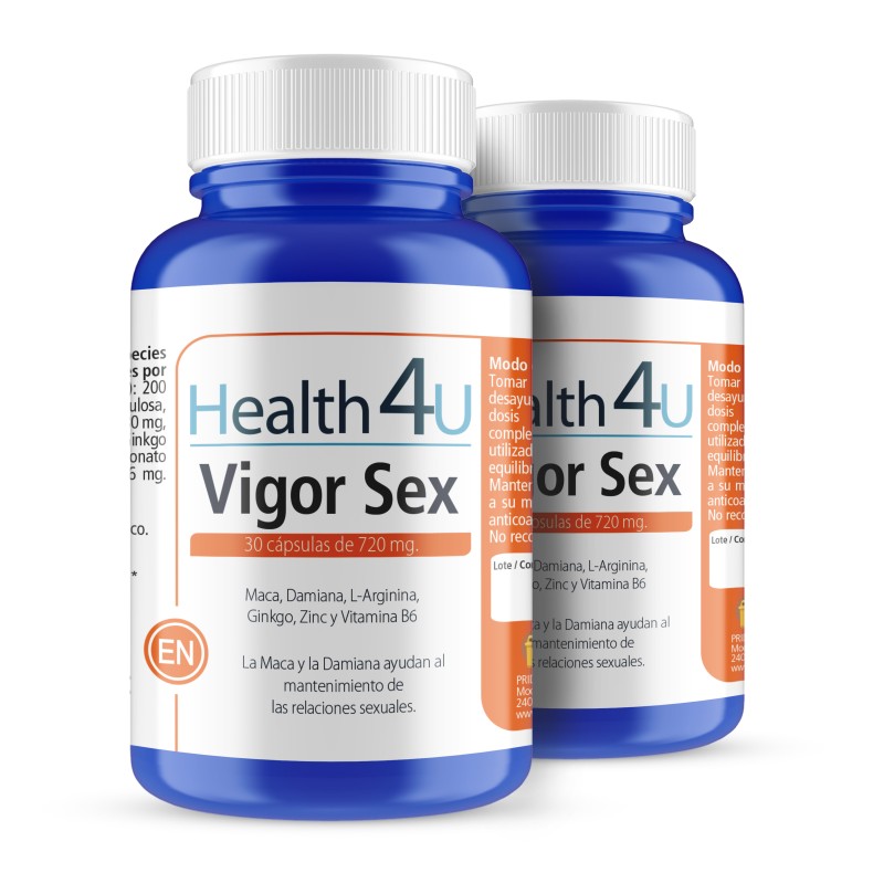 H4U Vigor sex 30 cápsulas pack 2