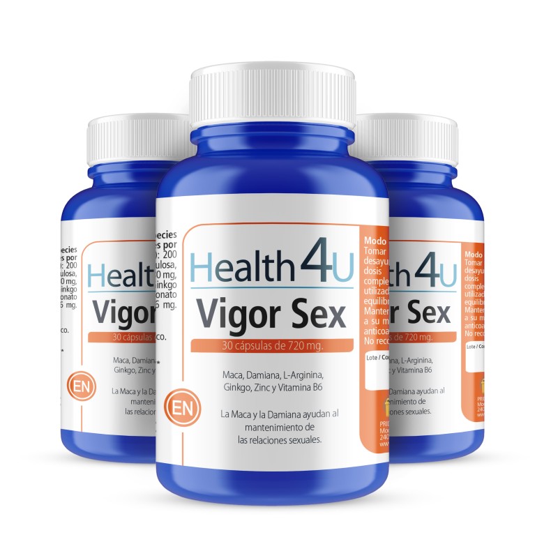 H4U Vigor sex 30 cápsulas pack 3