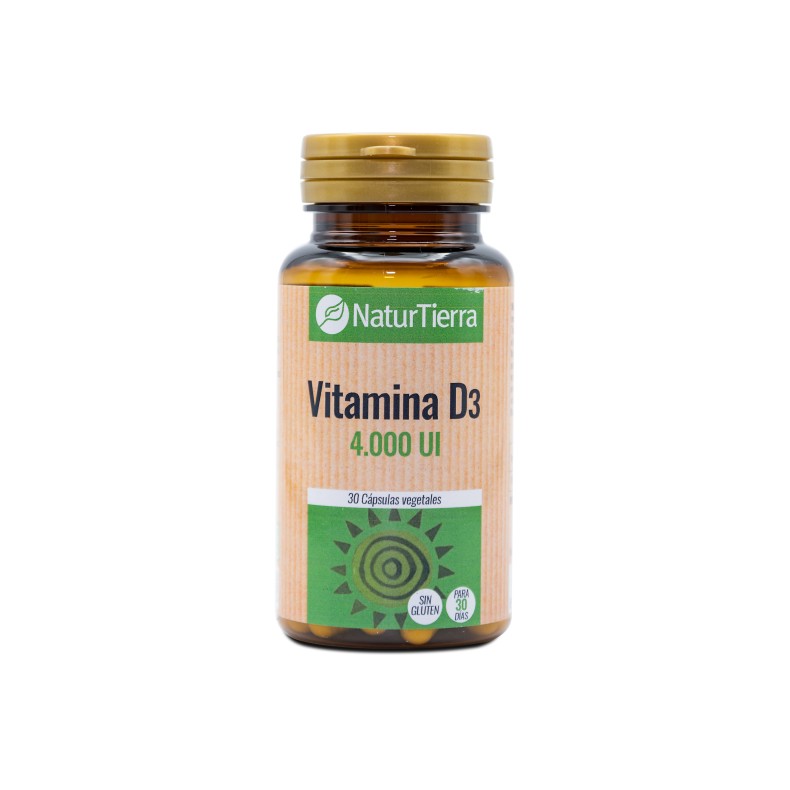 NATURTIERRA Vitamina D3 30 cápsulas vegetales