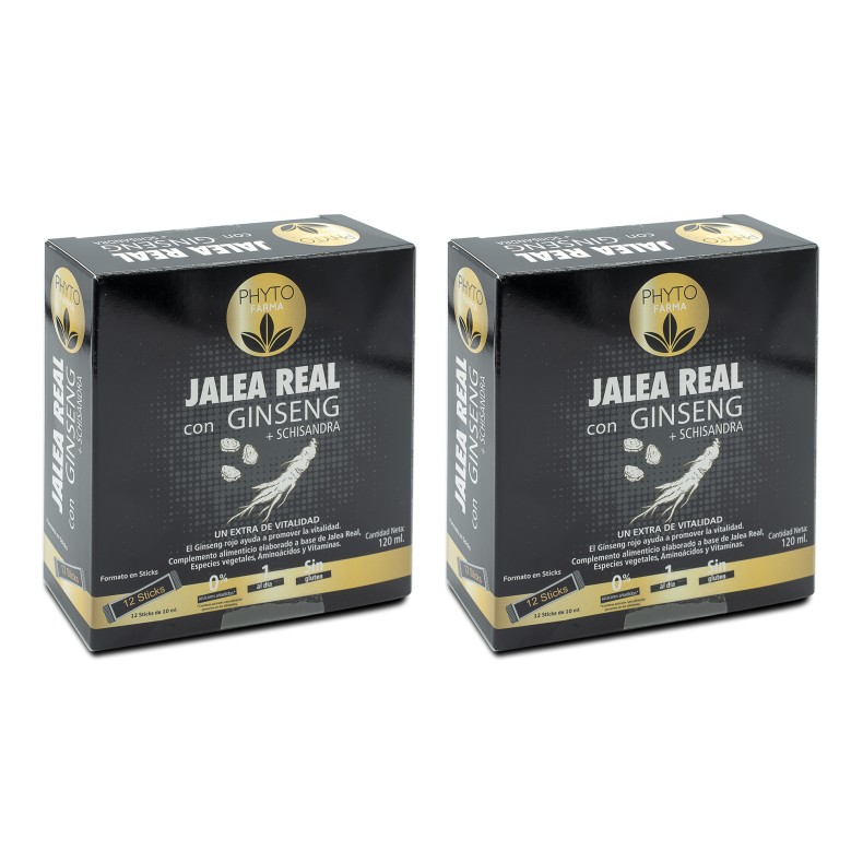 PHYTOFARMA Jalea real con ginseng + schisandra 12 sticks de