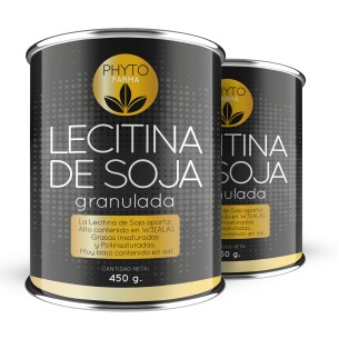 PHYTOFARMA Lecitina de Soja 450 grs Pack 2