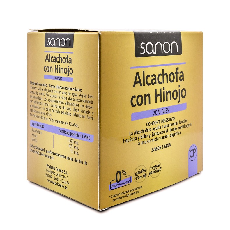 SANON Alcachofa con Hinojo 20 viales de 10 ml