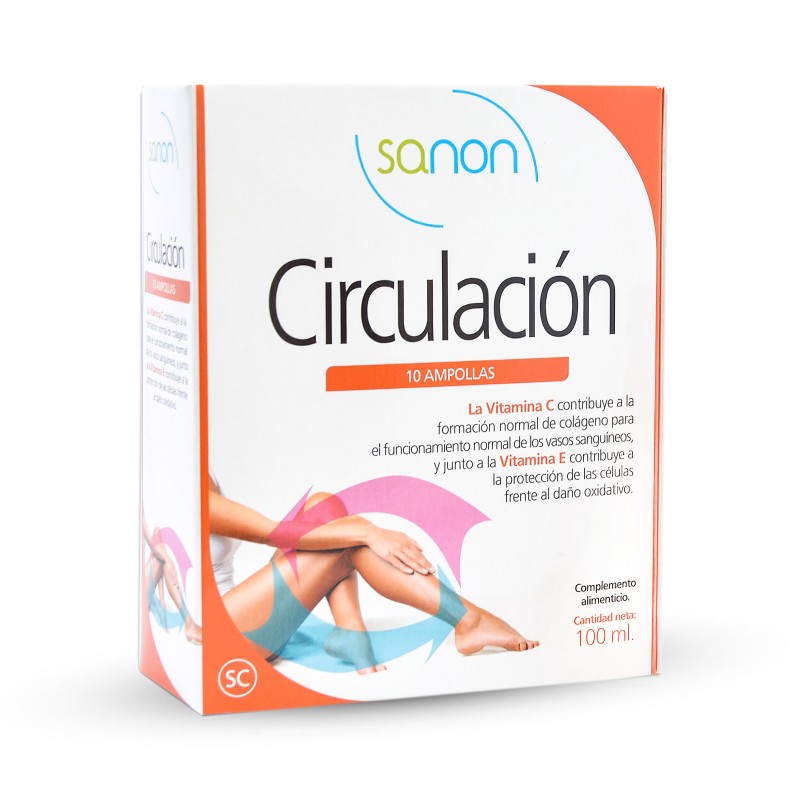 SANON Circulación 10 ampollas de 10 ml