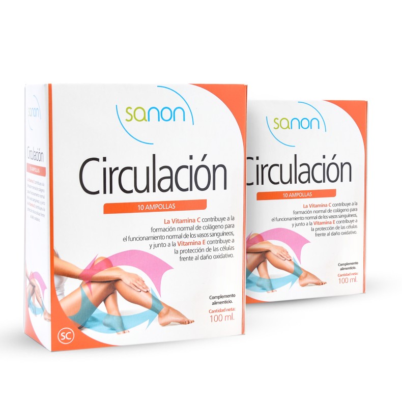 SANON Circulación 10 ampollas de 10 ml Pack 2