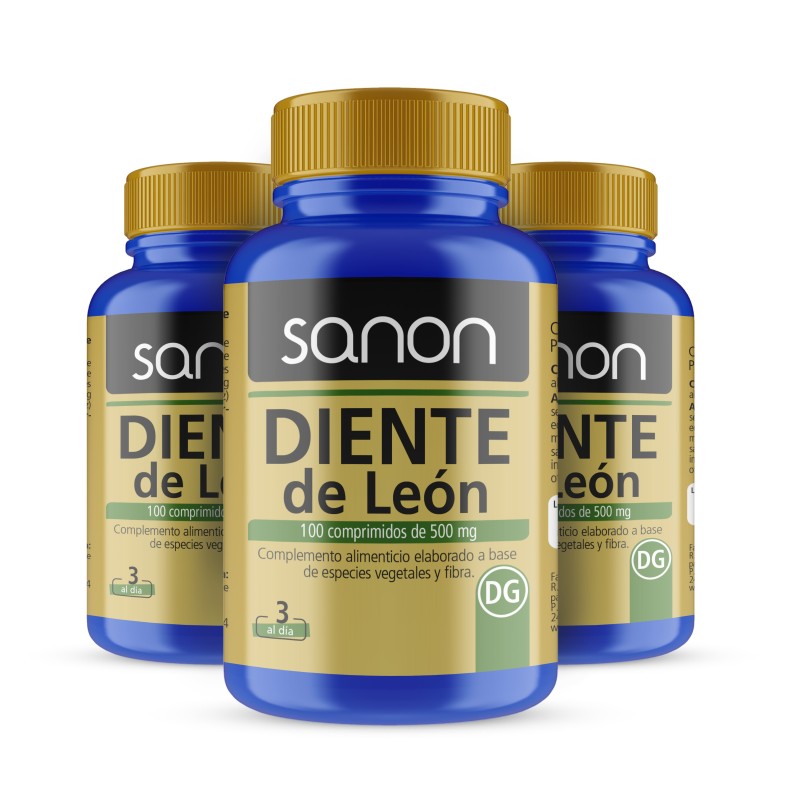 SANON Diente de León 100 comprimidos Pack 3