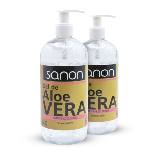 SANON Gel de Aloe Vera 500 ml Pack 2