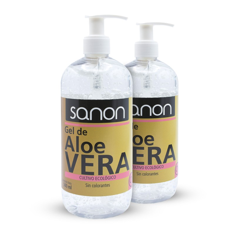 SANON Gel de Aloe Vera 500 ml Pack 2