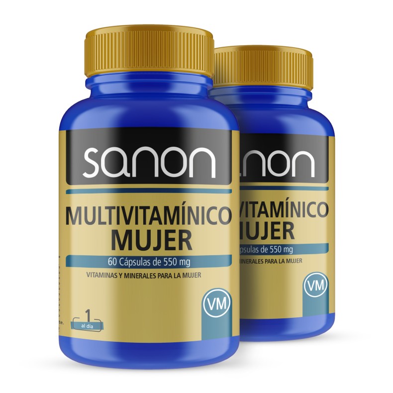 SANON Multivitamínico Mujer 60 cápsulas pack 2