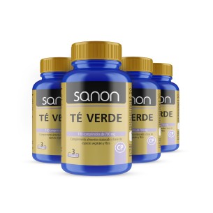 SANON Té Verde 100 comprimidos Pack 4