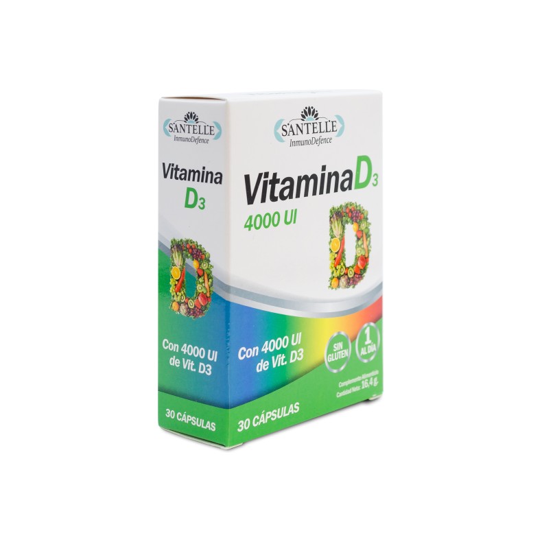 SANTELLE Vitamina D3 30 cápsulas de 545 mg