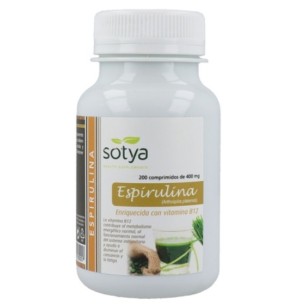 SOTYA Espirulina 200 comprimidos de 400 mg