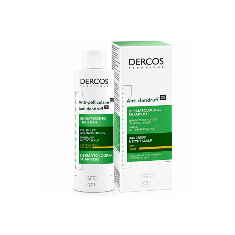 VICHY DERCOS Champú Anticaspa DS cabello seco 200 ml