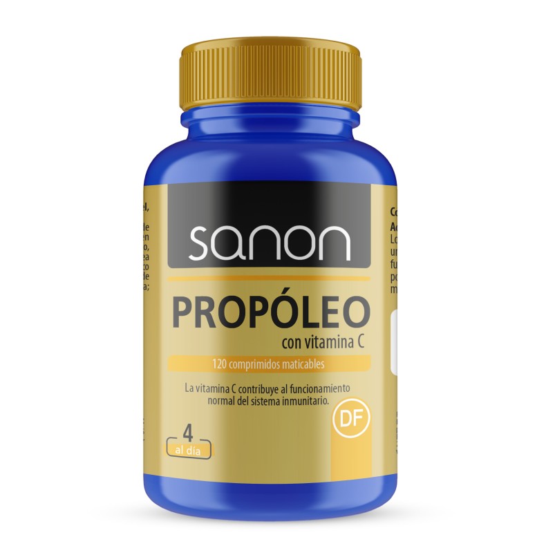 SANON Propóleo con Vitamina C 120 comprimidos masticables