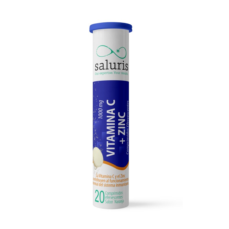 SALURIS Vitamina C + zinc 20 comprimidos efervescentes