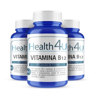 H4U Vitamina B12 30 cápsulas pack 3