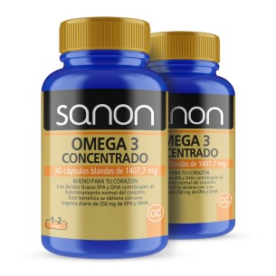 SANON Omega 3 Concentrado 30 cápsulas blandas Pack 2