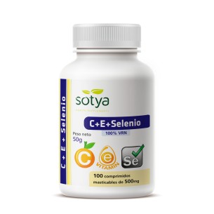 SOTYA C + E + Selenio 100 comprimidos masticables 500 mg