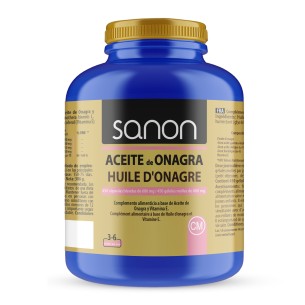 SANON Aceite de Onagra 450 cápsulas blandas de 697 mg