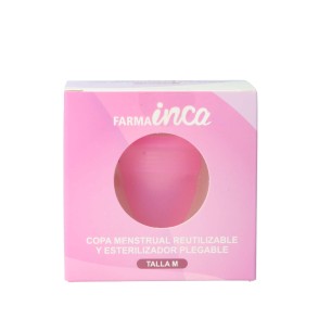 INCA FARMA Copa Menstrual reutilizable + Esterilizador talla M