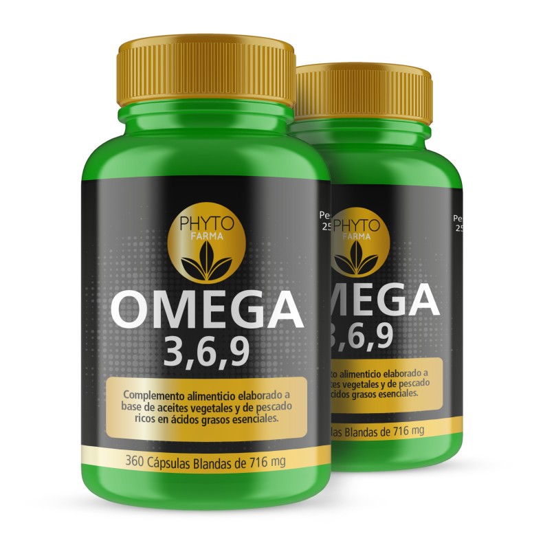 PHYTOFARMA Omega 3,6,9 360 cápsulas blandas pack 2