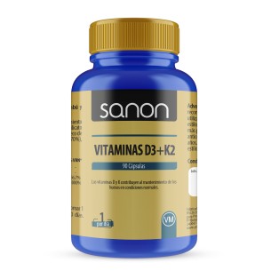 SANON Vitaminas D3+K2 90 cápsulas vegetales