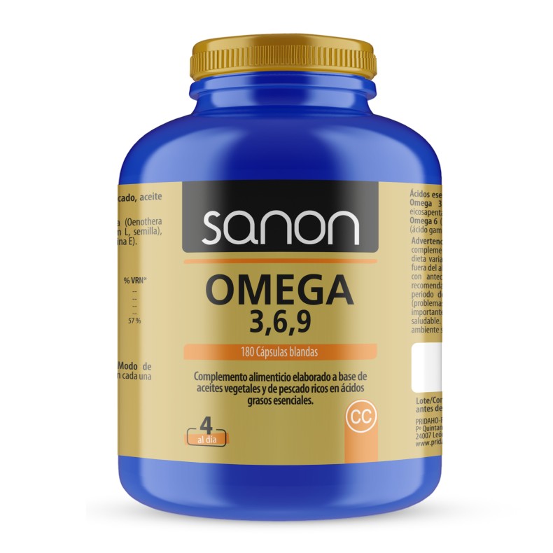 SANON Omega 3,6,9 180 cápsulas blandas