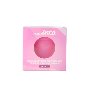 INCA FARMA Copa Menstrual reutilizable + Esterilizador Talla L