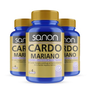 SANON Cardo Mariano 100 comprimidos pack 3